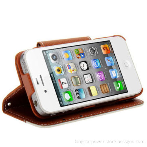 Leather case for iPhone 5 5G, PC and PU materials